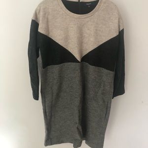Madewell gray wool dress